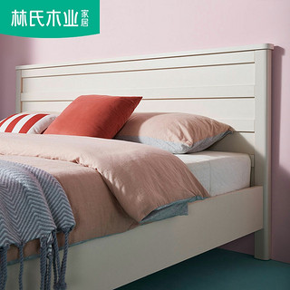 北欧风卧室板式床1.5m组合简约现代1.8米双人床家具DT2A