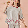歌瑞尔甜美时尚可爱字母少女睡衣舒适可外穿短袖家居服20021HS