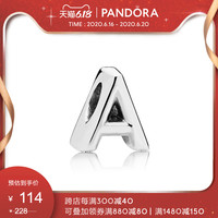 Pandora潘多拉字母A 925银串饰797455个性时尚DIY手链串珠饰品女