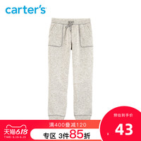 Carters春秋装男童加绒裤子休闲运动裤儿童加厚保暖长裤288G110