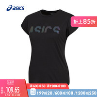 ASICS亚瑟士运动上衣女式印花短袖T恤 2032A690-002DB