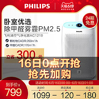 PHILIPS 飞利浦 空气净化器AC1210家用小面积卧室除甲醛雾霾PM2.5小型迷你