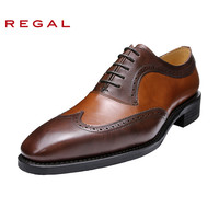 REGAL/丽格商务正装办公男士皮鞋尖头固特异男鞋增高鞋子男T74B