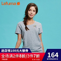 法国LAFUMA乐飞叶女士户外徒步旅行透气宽松圆领短袖T恤LFTS8BS17