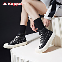 Kappa卡帕情侣男女串标帆布板鞋轻便高帮运动鞋K09Y5VS10
