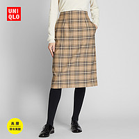 女装 高腰格纹紧身裙 423261 优衣库UNIQLO