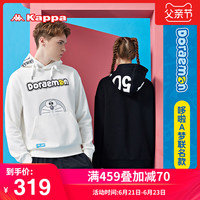 Kappa卡帕哆啦A梦联名情侣男女宽松运动卫衣套头帽衫长袖外套