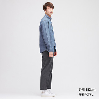 UNIQLO 优衣库 425057 男士纯棉长袖牛仔衬衫