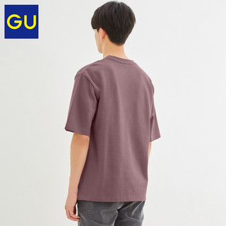 GU极优男装圆领T恤(5分袖)2020春季新款时尚多色休闲上衣男321625