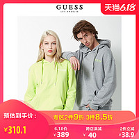 GUESS情侣卫衣2020新款女纯色字母印花LOGO连帽上衣-YK1K9430K