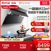 Rinnai 林内 JUW11G+2WLGM侧吸近吸抽油烟机燃气灶套餐防干烧套装