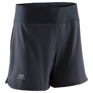 DECATHLON 迪卡侬 RUN DRY SHORT 女士运动短裤 162712-8381943 黑色 L