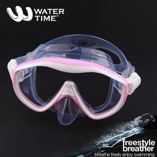 WaterTime/蛙咚 潜水镜 浮潜潜水面具 成人水镜装备大框蛙镜 7008286300 粉色