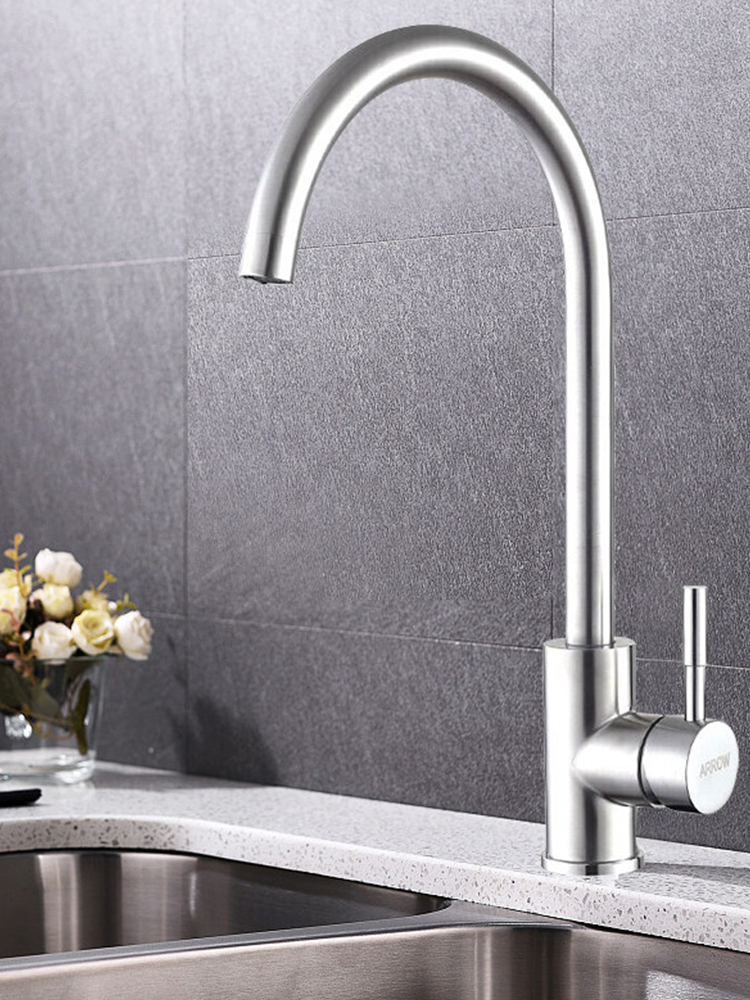 箭牌卫浴家用厨房水龙头洗菜盆水龙头 冷热不锈钢可旋转水槽龙头