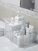 Tenma天马株式会社桌面收纳盒家用厨房浴室储物箱塑料整理箱 *2件