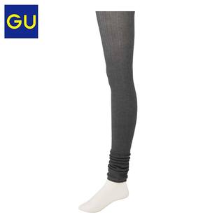 GU极优女装WARM罗纹紧身裤(12分)时尚简约打底裤连体裤309819