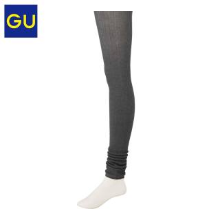 GU极优女装WARM罗纹紧身裤(12分)时尚简约打底裤连体裤309819