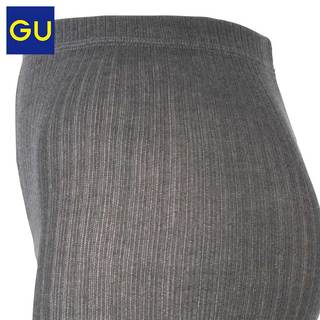 GU极优女装WARM罗纹紧身裤(12分)时尚简约打底裤连体裤309819