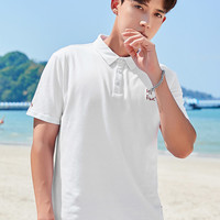 衣品天成2020夏季新款男士翻领POLO衫撞色短袖T恤绣花休闲内搭