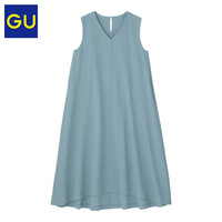 GU极优女装A字形连衣裙(无袖)不规则裙摆带衬连衣裙女气质313457