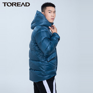 TOREAD 探路者 男士白鸭绒连帽羽绒服TADH91915