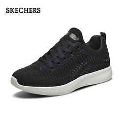 Skechers斯凯奇女鞋新品针织网布运动鞋绑带时尚轻质休闲鞋 32816