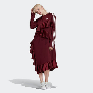 adidas Originals DRESS 女士运动短裙 FT9899 酱紫 XS