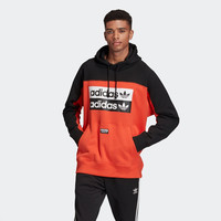阿迪达斯官网 adidas 三叶草春秋男装运动套头卫衣FM2277 黑色连帽刺绣款 S