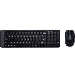 logitech 罗技 MK220 无线键鼠套装 黑色+短款鼠标垫