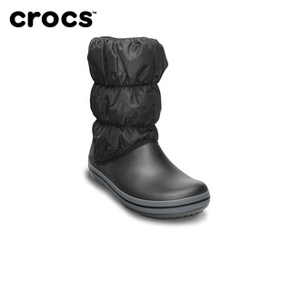 crocs 卡骆驰 女靴 冬季泡芙暖靴保暖女士中筒雪地靴棉靴|14614