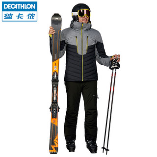 DECATHLON 迪卡侬 户外滑雪服男保暖防水透气正品滑雪羽绒服夹克OVW3