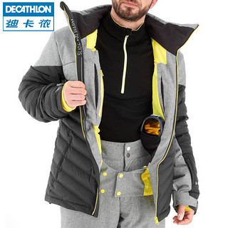 DECATHLON 迪卡侬 户外滑雪服男保暖防水透气正品滑雪羽绒服夹克OVW3