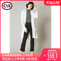 西雅衣家 C&A女士提花羊毛针织开衫秋冬款 Cedric设计师限量款CA200185213