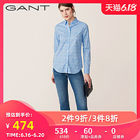 GANT/甘特秋冬女士简约碎花气质长袖衬衫4320054