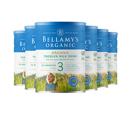 BELLAMY'S 贝拉米 澳洲原装进口 贝拉米(Bellamy's) 有机幼儿配方奶粉 经典有机-3段-6罐装