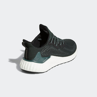 adidas 阿迪达斯  Alpha Boost 中性跑鞋 EG6536 黑色/墨绿 36