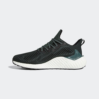 adidas 阿迪达斯  Alpha Boost 中性跑鞋 EG6536 黑色/墨绿 36