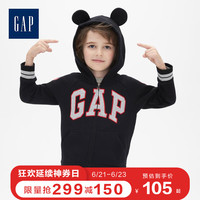 Gap男幼童时尚连帽卫衣春491885 迪士尼联名米奇印花上衣拉链外套