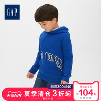 Gap男童舒适休闲套头连帽衫春524934 时尚LOGO儿童卫衣洋气上衣