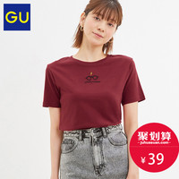 GU极优女装印花T恤(短袖)哈利波特合作款时尚复古纯棉上衣322514