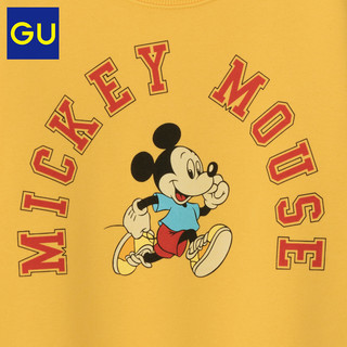 GU极优童装套头卫衣Disney米奇迪士尼合作款复古可爱套头衫323371