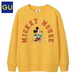 GU极优童装套头卫衣Disney米奇迪士尼合作款复古可爱套头衫323371
