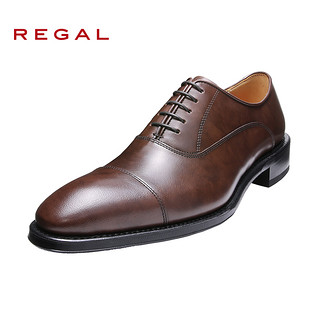 REGAL/丽格商务正装固特异头层牛皮男士皮鞋牛皮男鞋T47A