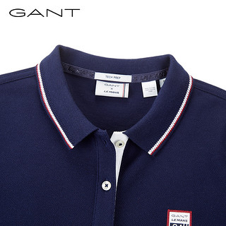 GANT/甘特女士夏勒芒盾牌织标贴绣短袖T恤polo衫18S4201232