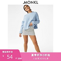 MONKI秋冬款 粉色套头外穿慵懒风女士毛衣外穿针织衫女 0607936