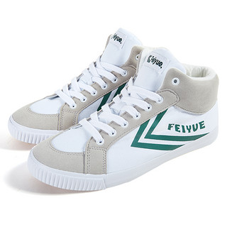 feiyue/飞跃冬款中帮棉鞋帆布鞋男 运动休闲鞋情侣小白鞋958