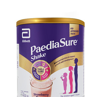PediaSure 小安素系列 儿童特殊配方奶粉 英版 400g*2罐 草莓味