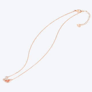 SWAROVSKI 施华洛世奇 5469989 女士粉色人工水晶天鹅项链 镀玫瑰金色 38cm