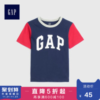 Gap男婴幼童短袖T恤510253 E 儿童潮流撞色上衣夏装洋气童装