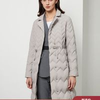 波司登新款收腰休闲时尚保暖中长款修身女士气质羽绒服B90131038